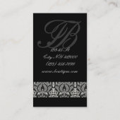  Damask kroonluchter visitekaartjes (Achterkant)