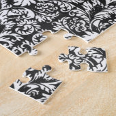 Damask Lace Brocade Classic Wallpaper Legpuzzel (Zijkant)