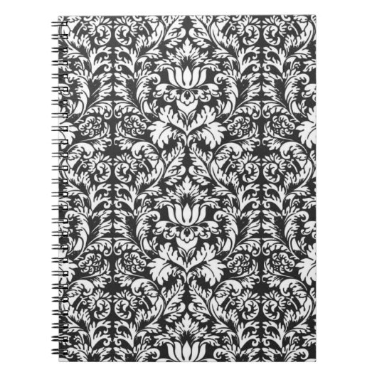 Damask Lace Brocade Classic Wallpaper Notitieboek (Voorkant)