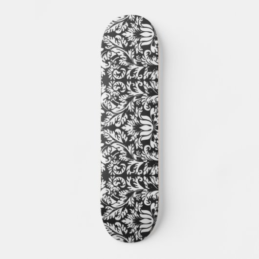 Damask Lace Brocade Classic Wallpaper Persoonlijk Skateboard (Voorkant)
