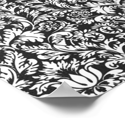 Damask Lace Brocade Classic Wallpaper Poster (Hoek)