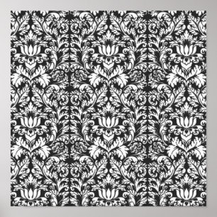 Damask Lace Brocade Classic Wallpaper Poster