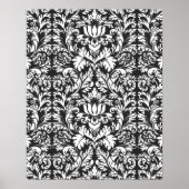 Damask Lace Brocade Classic Wallpaper Poster (Voorkant)