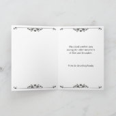 Damask Lace Effect Jewish condoleance Kaart (Binnen)