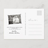 Damask Lace Green Photo Save the Date Aankondigingskaart (Achterkant)