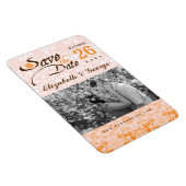 Damask Lace sparen de Datum Magnet van de Foto Magneet (Rechterzijde)