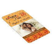 Damask Lace sparen de Datum Magnet van de Foto Magneet (Rechterzijde)