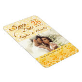 Damask  Lace sparen de Datum Magnet van de Foto Magneet (Rechterzijde)
