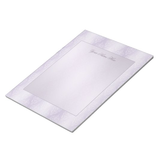 Damask Lavender Shine Notitieblok (Schuin)