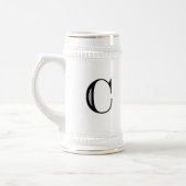 Damask Letter C - zwart Bierpul (Links)