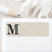 Damask Letter M - Black Etiket (Insitu)