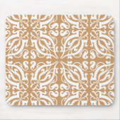 Damask - Light Brown & White Muismat (Voorkant)