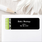 damask limoen Retouradreslabel Etiket (Insitu)