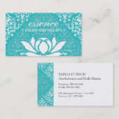 Damask Lotus Day Spa Visitekaartjes (Voorkant / Achterkant)