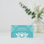 Damask Lotus Day Spa Visitekaartjes (Staand voorkant)