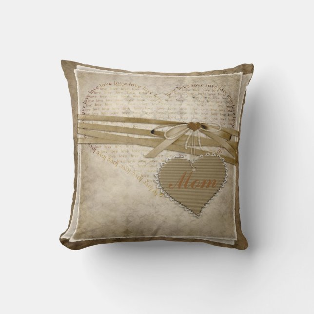  Damask Love Paper & Hearts Mam Pillow Kussen (Voorkant)