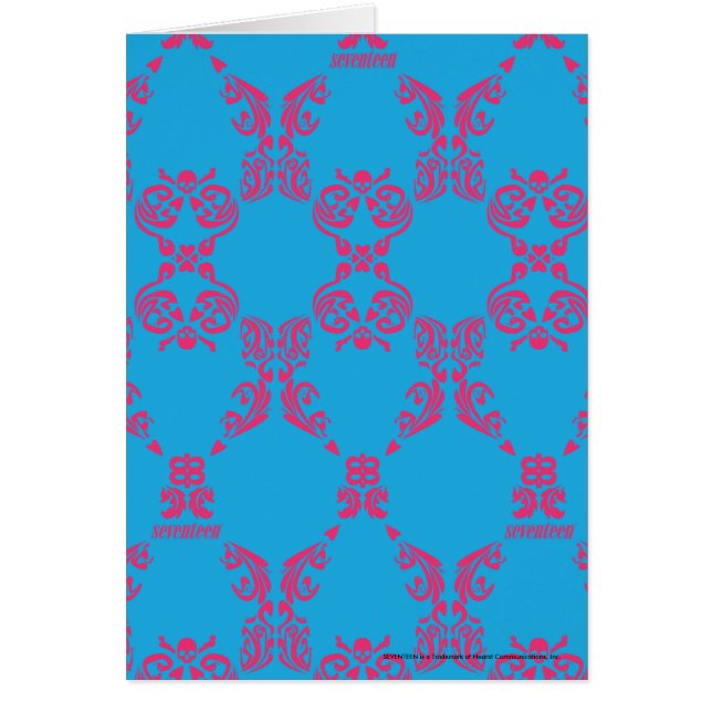 Damask Magenta-Aqua (Voorkant)