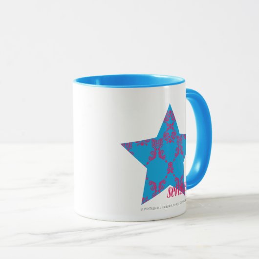 Damask Magenta-Aqua 2 Mok (Voorkant rechts)