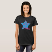 Damask Magenta-Aqua 2 T-shirt (Voorkant volledig)