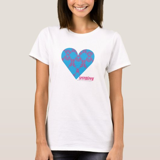 Damask Magenta-Aqua 3 T-shirt (Voorkant)