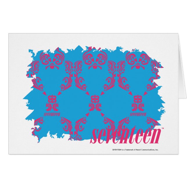 Damask Magenta-Aqua 4 (Voorkant Horizontaal)