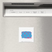 Damask Magenta-Aqua 4 Magneet (Insitu (Vaatwasser))