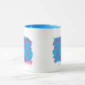 Damask Magenta-Aqua 4 Mok (Midden)