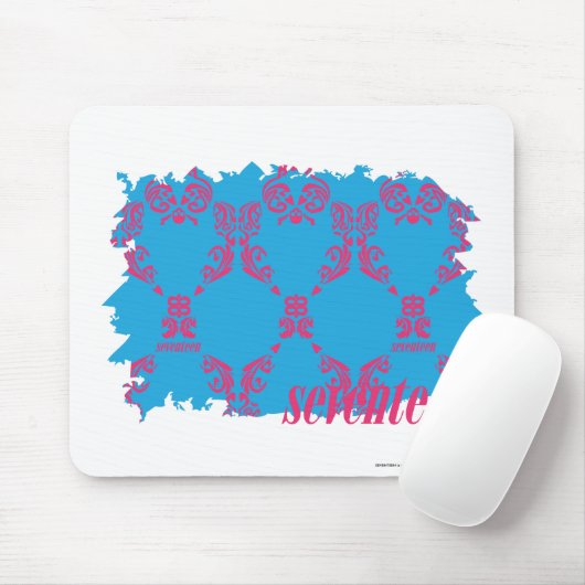 Damask Magenta-Aqua 4 Muismat (Met muis)
