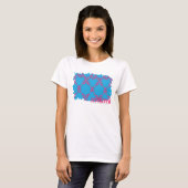 Damask Magenta-Aqua 4 T-shirt (Voorkant volledig)