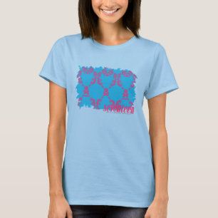 Damask Magenta-Aqua 4 T-shirt