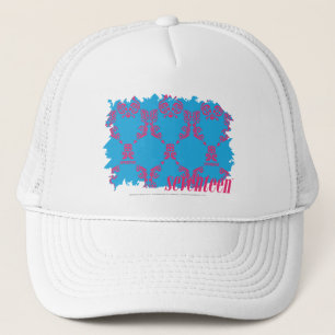 Damask Magenta-Aqua 4 Trucker Pet
