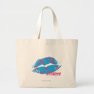 Damask Magenta-Aqua Grote Tote Bag
