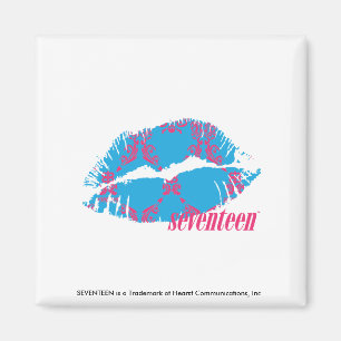 Damask Magenta-Aqua Magneet