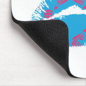 Damask Magenta-Aqua Muismat (Hoek)