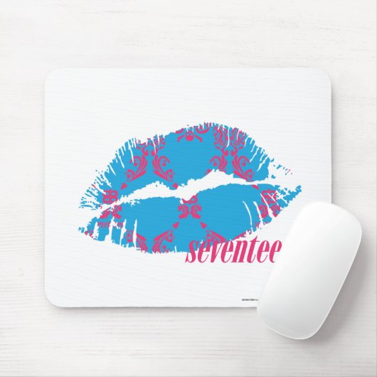 Damask Magenta-Aqua Muismat (Met muis)