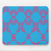 Damask Magenta-Aqua Muismat (Voorkant)