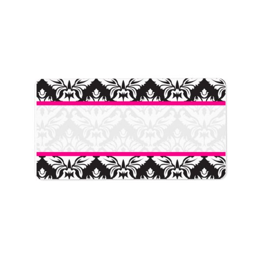 Damask-maillabels voor huwelijksbezoekers etiket (Voorkant)