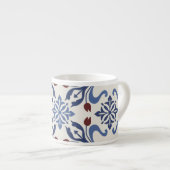 Damask Majolica Pottery Tegel Design Espresso Kop (Voorkant rechts)