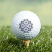 Damask Majolica Pottery Tegel Design Golfballen (Insitu Shirt)