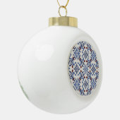 Damask Majolica Pottery Tegel Design Keramische Bal Ornament (Links)