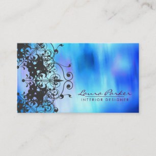 Damask Mandala Waterverf Elegant Artist  Visitekaartje