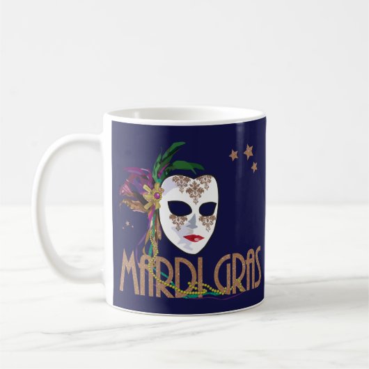 Damask Mardi Gras Mok (Links)