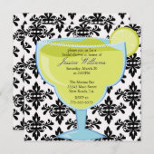 Damask Margarita Vrijgezellenfeest Kaart (Voorkant / Achterkant)