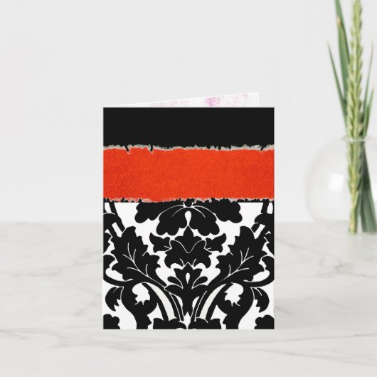 Damask me ~ Kaart / Uitnodigingen (Voorkant)