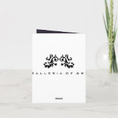 Damask me PHOTO INSERT ~ Cards Dank je huwelijk Bedankkaart (Achterkant)