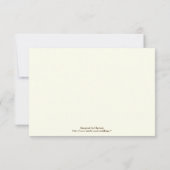 Damask mint groen, ivoor bruiloft RSVP antwoordkaa (Achterkant)