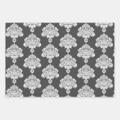 Damask modern kleurenpatroon inpakpapier vel (Voorkant 3)