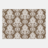 Damask modern kleurenpatroon inpakpapier vel (Voorkant 3)