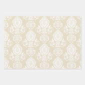 Damask modern kleurenpatroon inpakpapier vel (Voorkant 2)