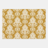 Damask modern kleurenpatroon inpakpapier vel (Voorkant)
